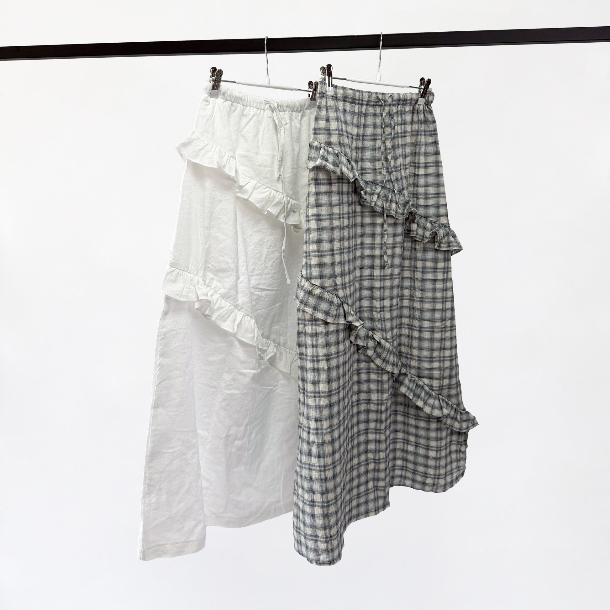 Cotton Frill Long Skirt
