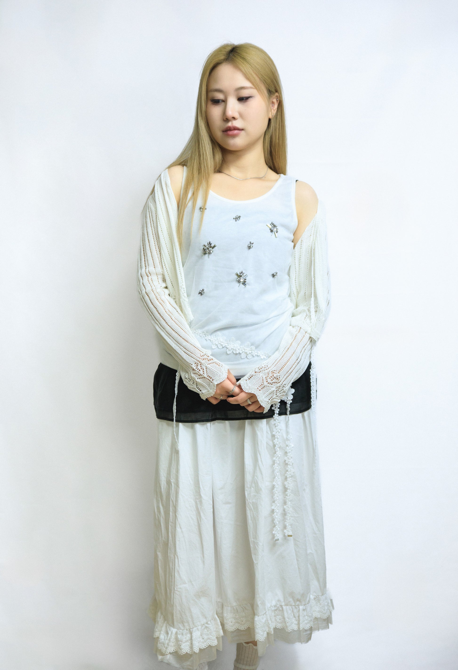 Crystal Bloom Sleeveless Top
