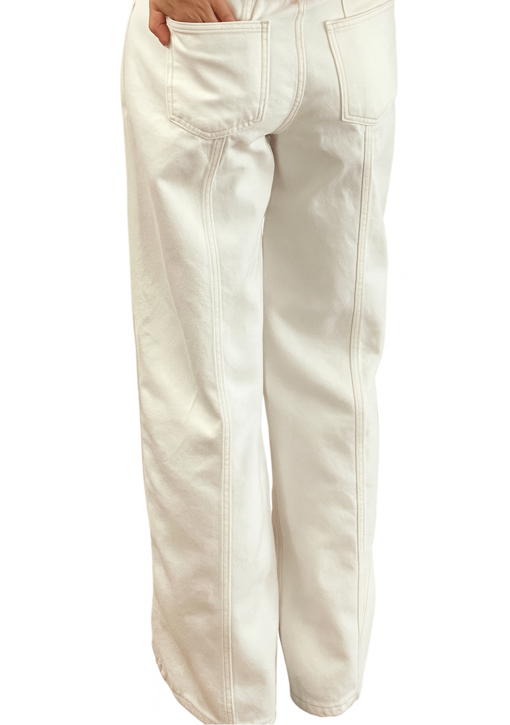 Creamy Cloud Straight Jeans