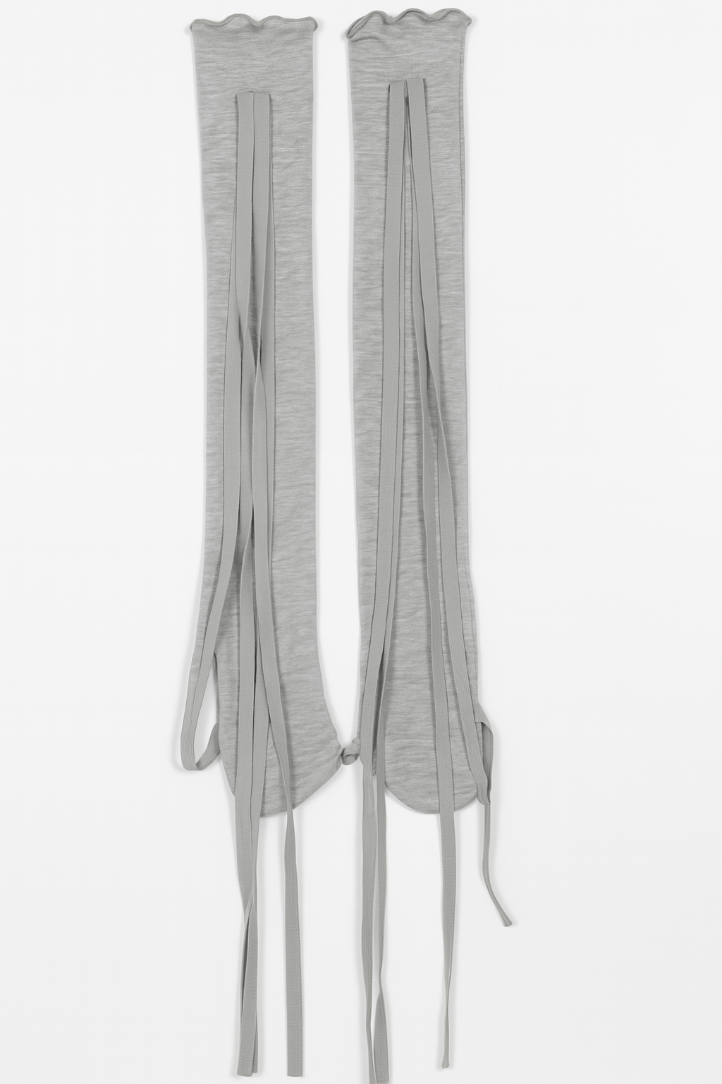 Toe shoes ribbon knee socks