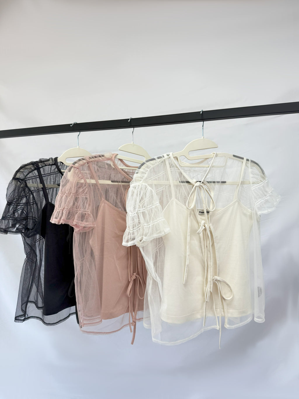 Lace Blouse and Tank Top Set