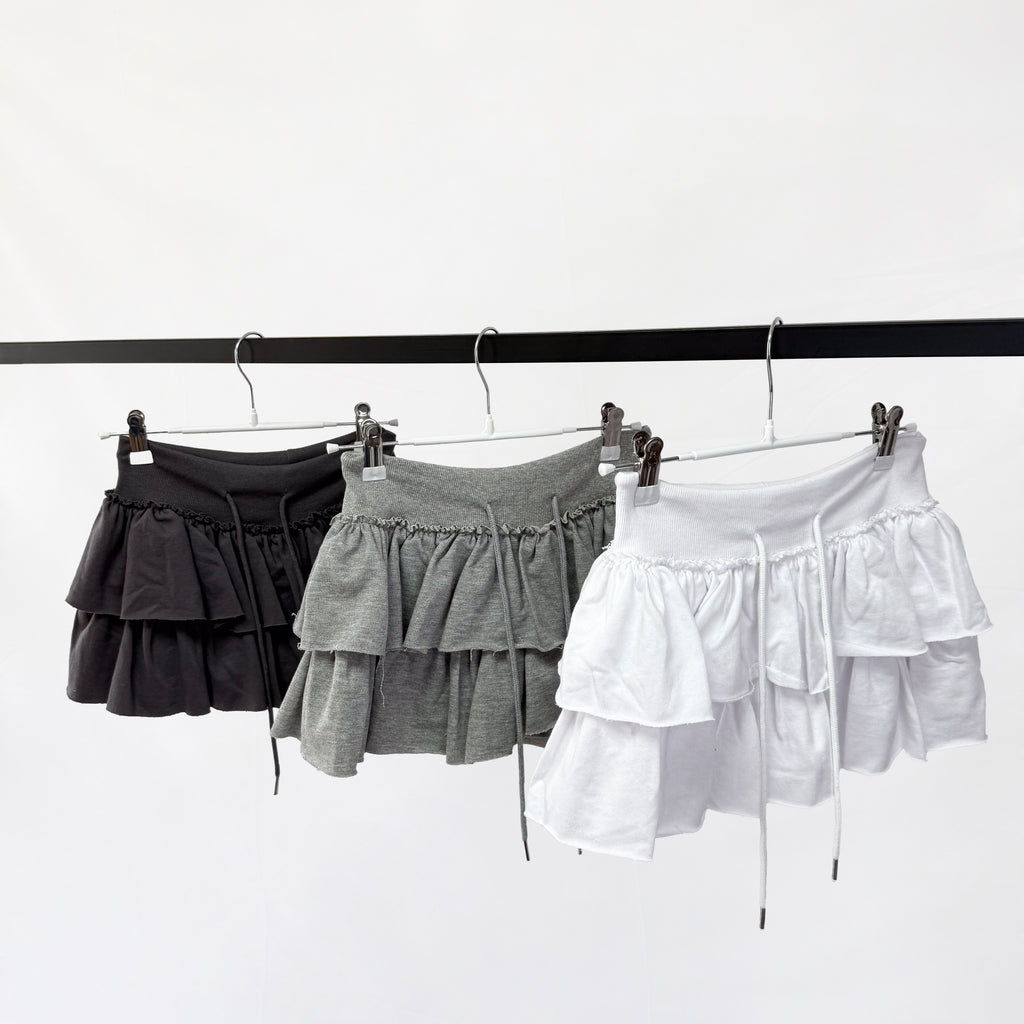 skirt pants (miniskirt frill mini tulle lining)