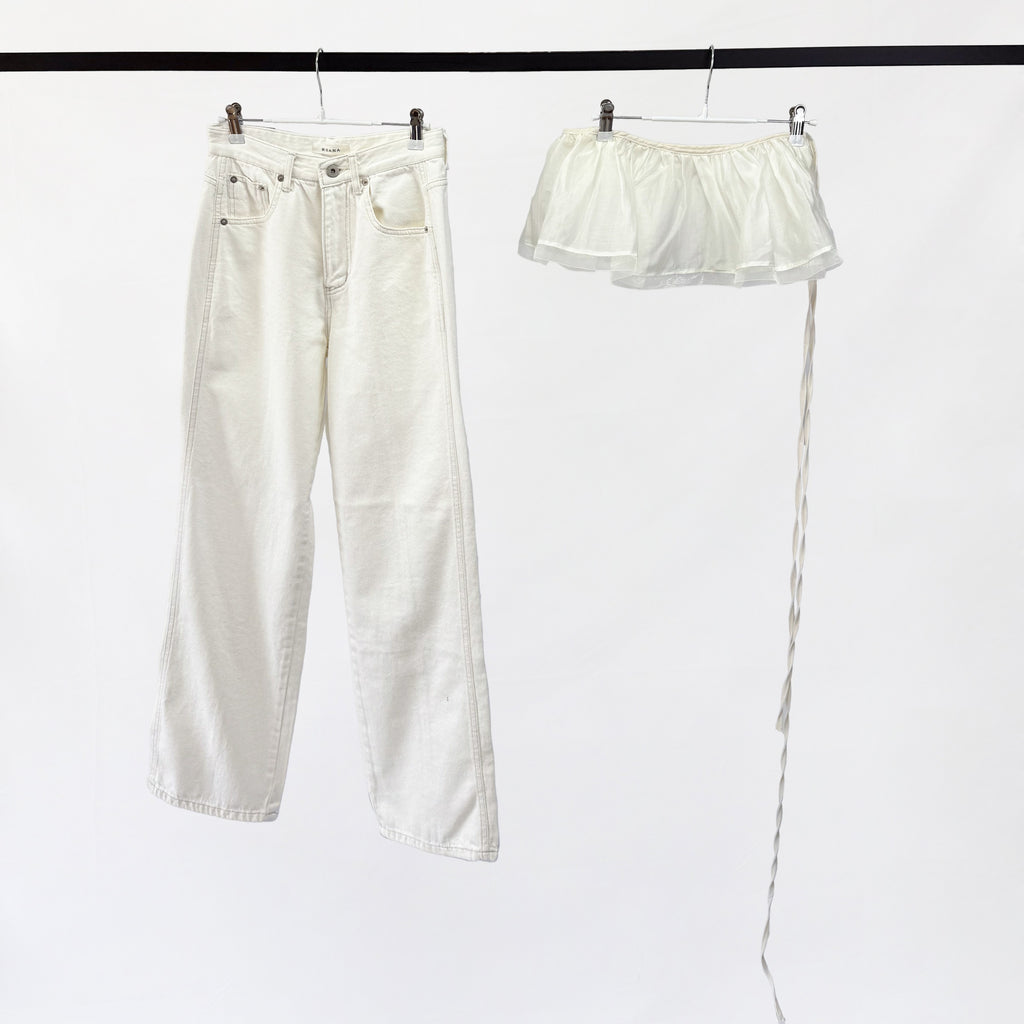 Creamy Cloud Straight Jeans