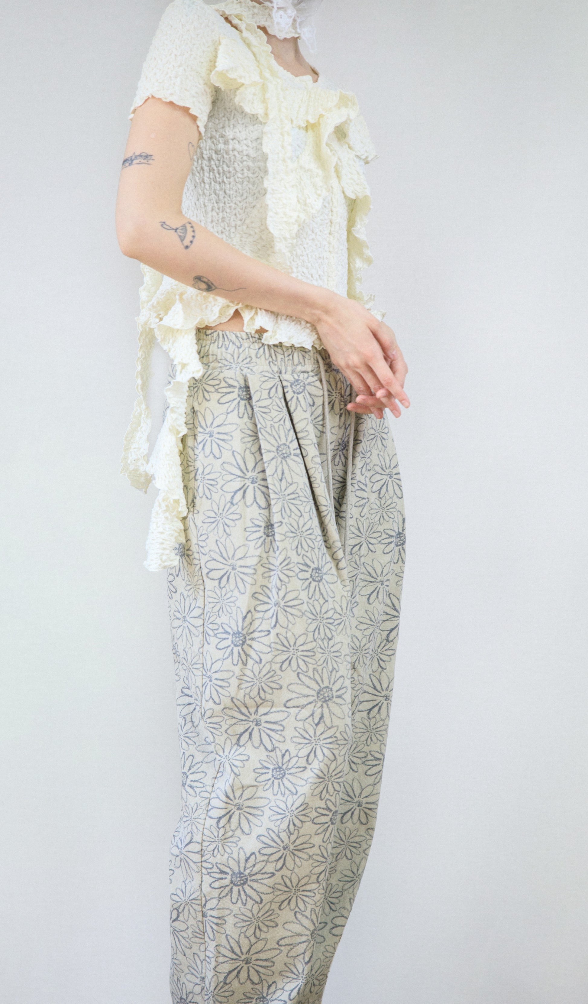 Wrinkle Frill Blouse
