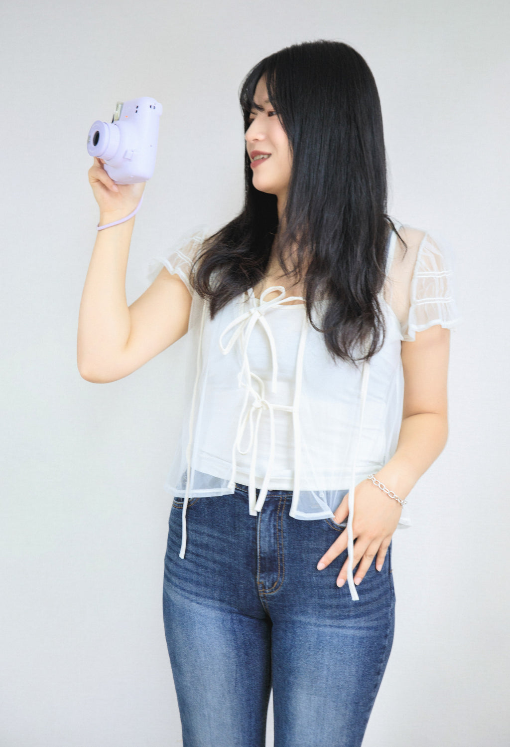 Lace Blouse and Tank Top Set