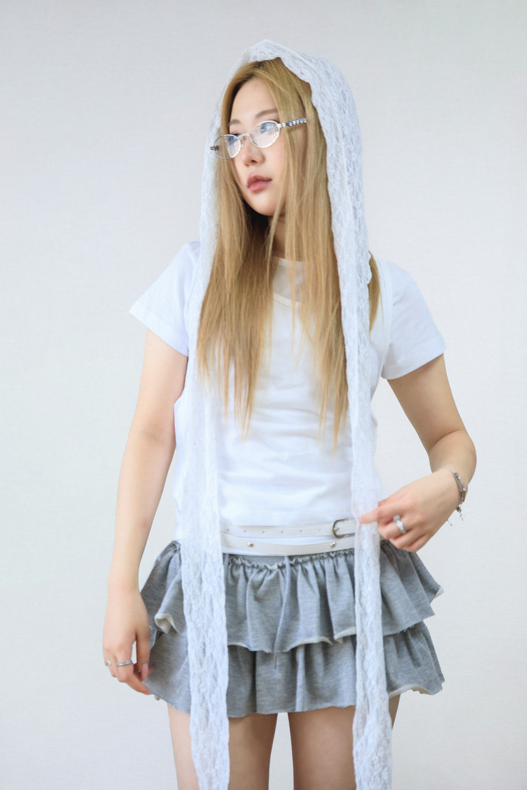 skirt pants (miniskirt frill mini tulle lining)